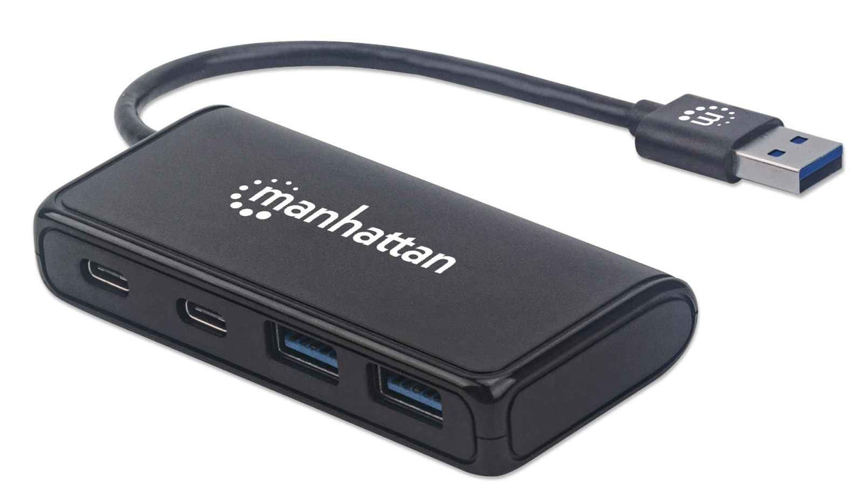 Manhattan 164887 hubs de interfaz USB 3.2 Gen 1 (3.1 Gen 1) Type-A 2 2 4