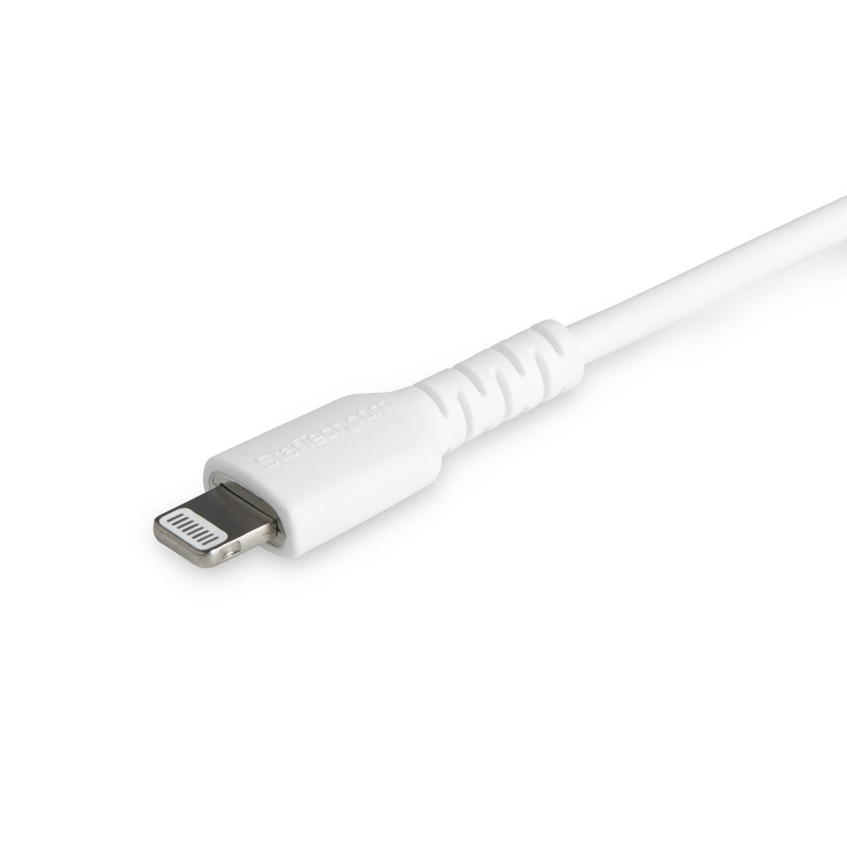 StarTech.com Cable Resistente USB-C a Lightning de 1 m Blanco - Cable de Sincronización y Carga USB Tipo C a Lightning con Fibra de Aramida Resistente - Certificado MFi de Apple - para iPad/iPhone 12 Cable Blanco 1 m USB C Lightning