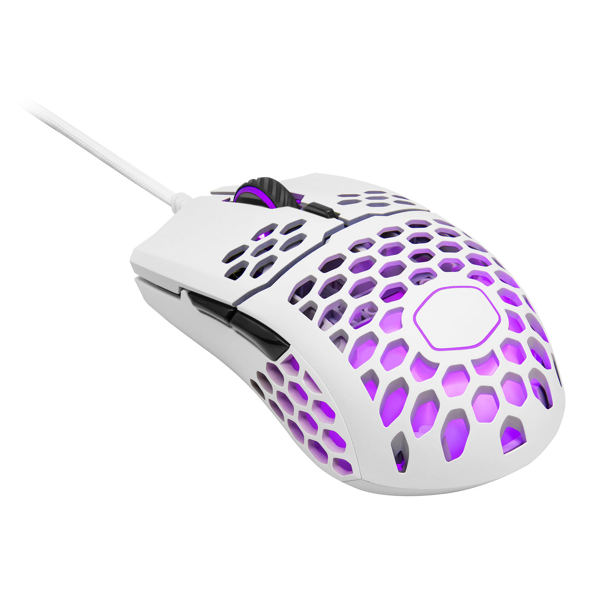 Cooler Master Gaming MM711 ratón Juego Ambidiestro USB tipo A Óptico 16000 DPI, Blanco