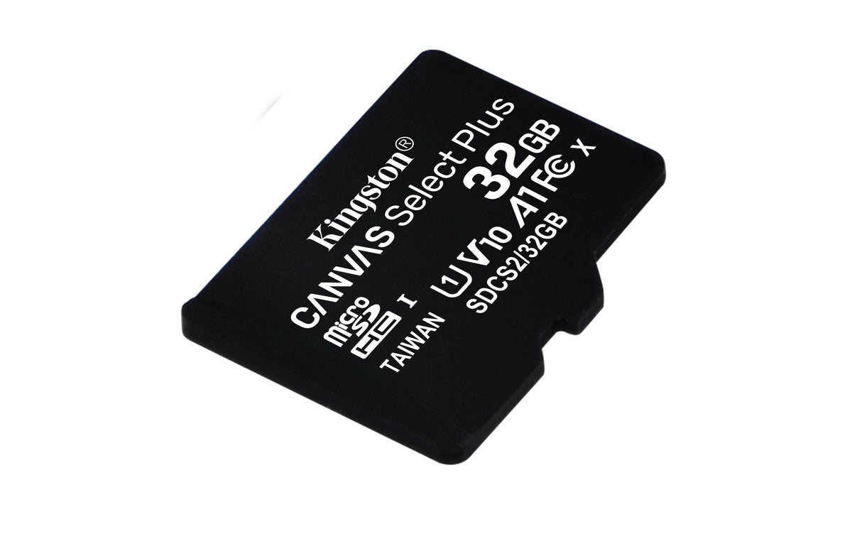 Kingston Technology Canvas Select Plus 32 GB MicroSDHC UHS-I Clase 10, 100 MB/s, Class 1 (U1)