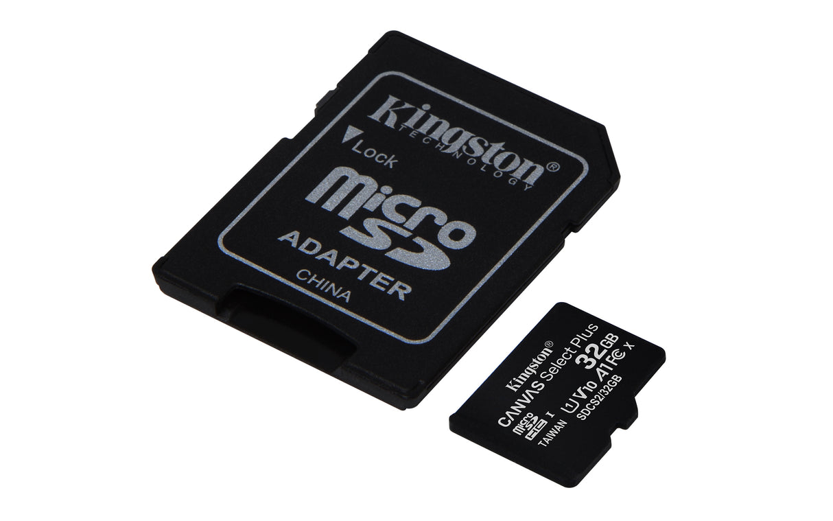 Kingston Technology Canvas Select Plus 32 GB MicroSDHC UHS-I Clase 10, 100 MB/s, Class 1 (U1)