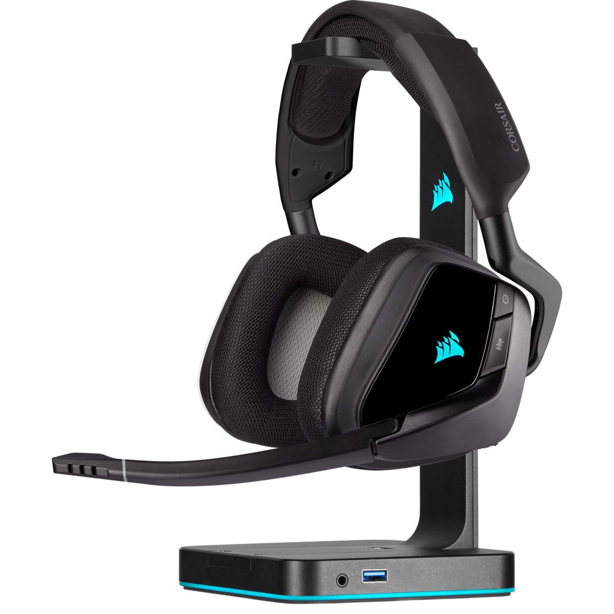 Corsair VOID RGB ELITE Auriculares Inalámbrico Diadema Juego Carbono, 20 - 30000 Hz