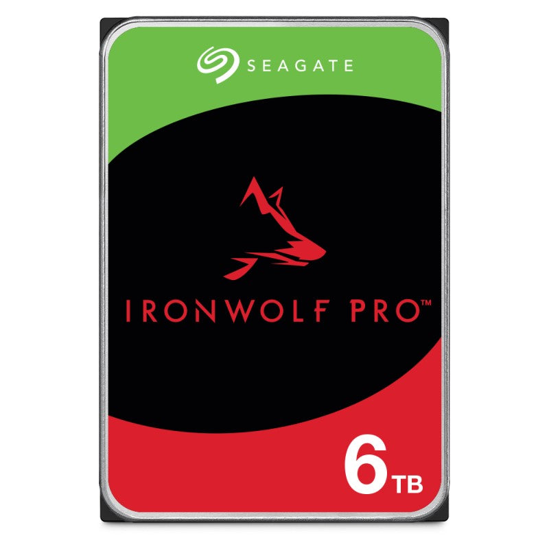 DISCO DURO INTERNO SEAGATE 6TB ST6000NE0021 IRONWOLF PRO 7200RPM 256MB CACHE 3.5"