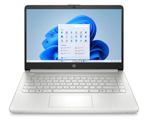 HP Laptop 14-dq6210la Intel® N N150 Computadora portátil 35.6 cm (14") HD 8 GB DDR4-SDRAM Wi-Fi 6 (802.11ax) Windows 11 Home Plata