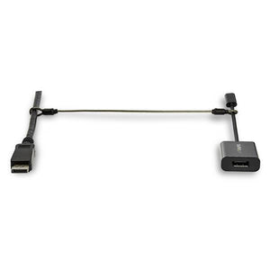 StarTech.com Cables de Seguridad de Doble Lazo - Paquete de 10 - de Acero - Ajustable Cable Piso Cable con piezas de sujeción Negro REACH, TAA