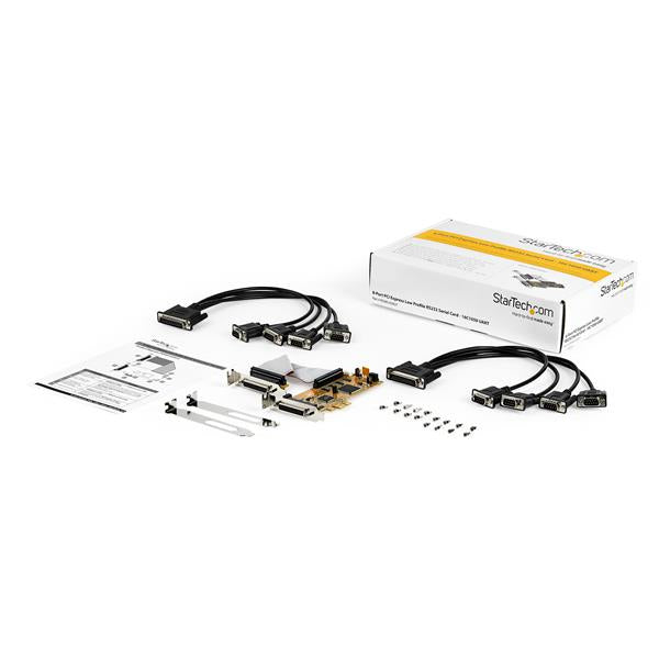 StarTech.com Tarjeta PCI Express de 8 Puertos Serie con UART 16550 Tarjetas y adaptadores de interfaz PCIe De serie Si
