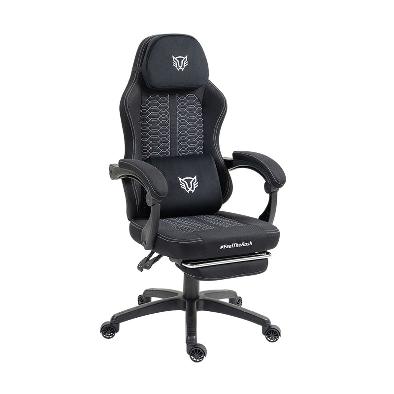 Balam Rush BR-940641 silla para videojuegos Silla universal para juegos Asiento acolchado tapizado Negro, 120 kg, Respal
