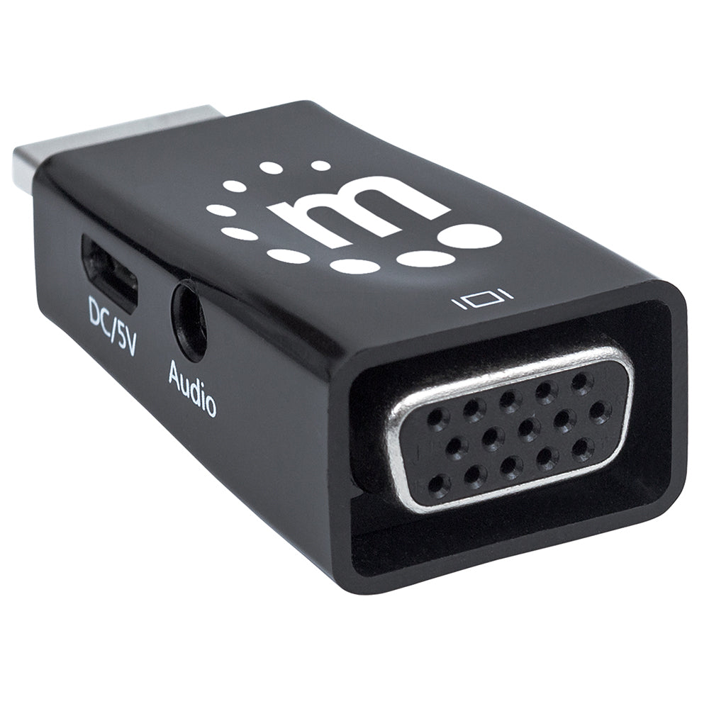 Convertidor Manhattan HDMI a SVGA con Audio y Micro, Resolución 1080p, 3.5mm, 15cm