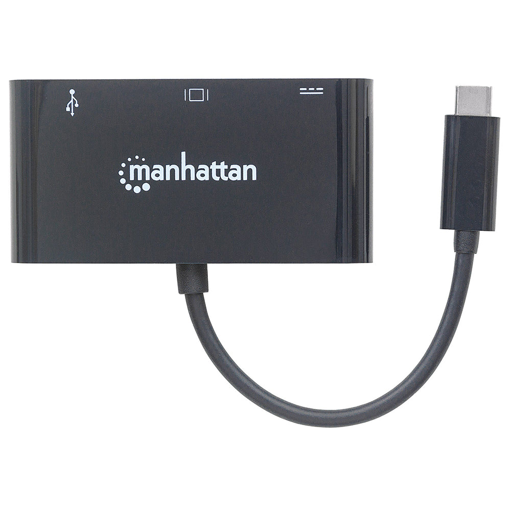 Convertidor de Video Manhattan USB-C a SVGA Hembra 152044, 1080p, 60Hz, 1920x1080