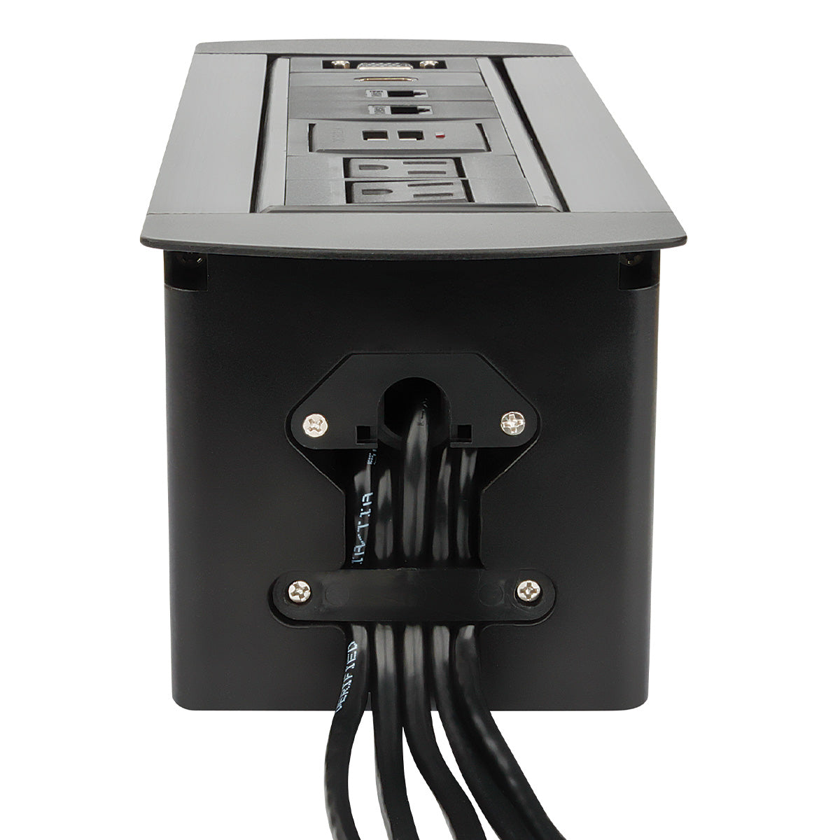 Caja Manhattan para Mesa, AC2, USB2, RED2, HDMI1, VGA1, 164856, 10x5x3"