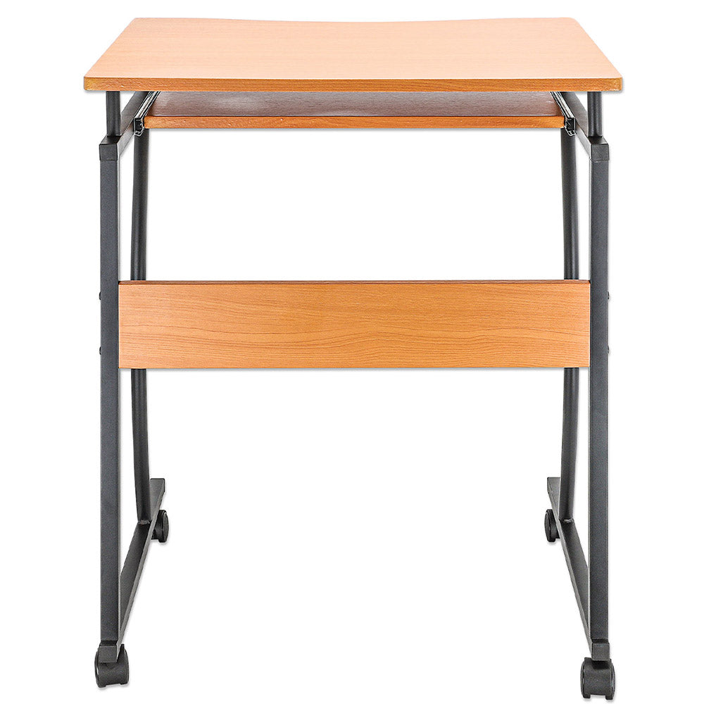 Escritorio Manhattan Compacto con Bandeja Deslizable para Teclado Café, 207812, 80x60cm, 2 Cajones