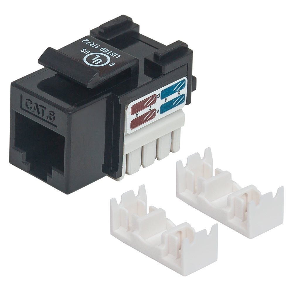 JACK DE IMPACTO UTP CAT6 CALIBRE 22 AL 26AWG, NEGRO, 210720, PARA CABLEADO ESTRUCTURADO
