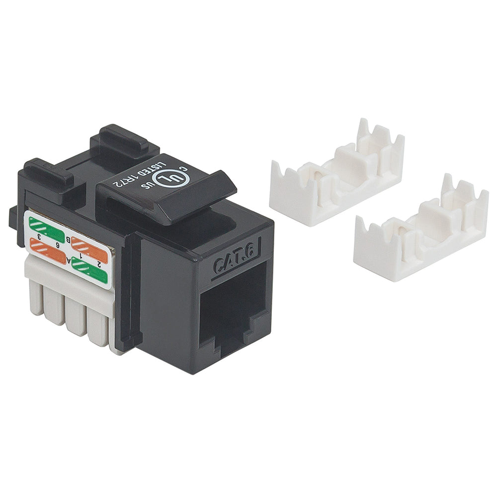 JACK DE IMPACTO UTP CAT6 CALIBRE 22 AL 26AWG, NEGRO, 210720, PARA CABLEADO ESTRUCTURADO