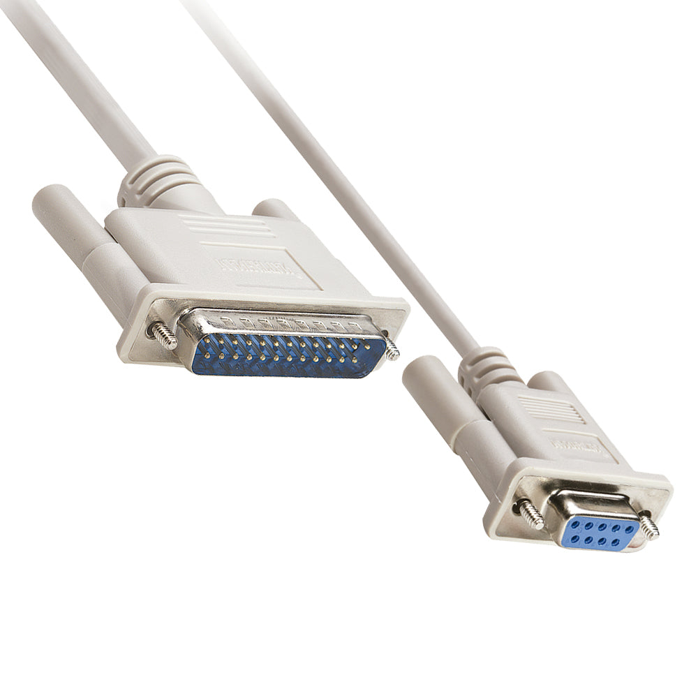 Cable Null Modem Manhattan DB9 H - DB25 M 1.8M, Transferencia de Datos Serial 314770