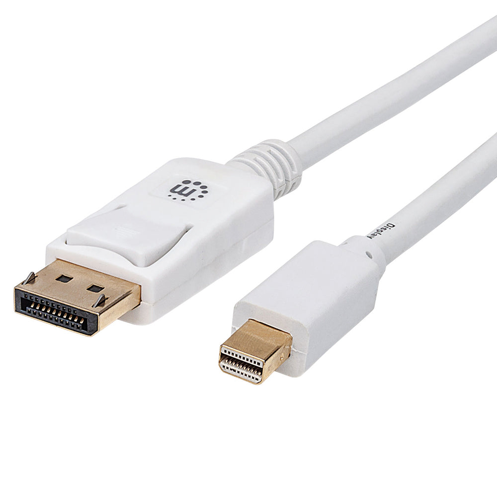 Cable DisplayPort Manhattan, Mini, 2.0m, Blanco