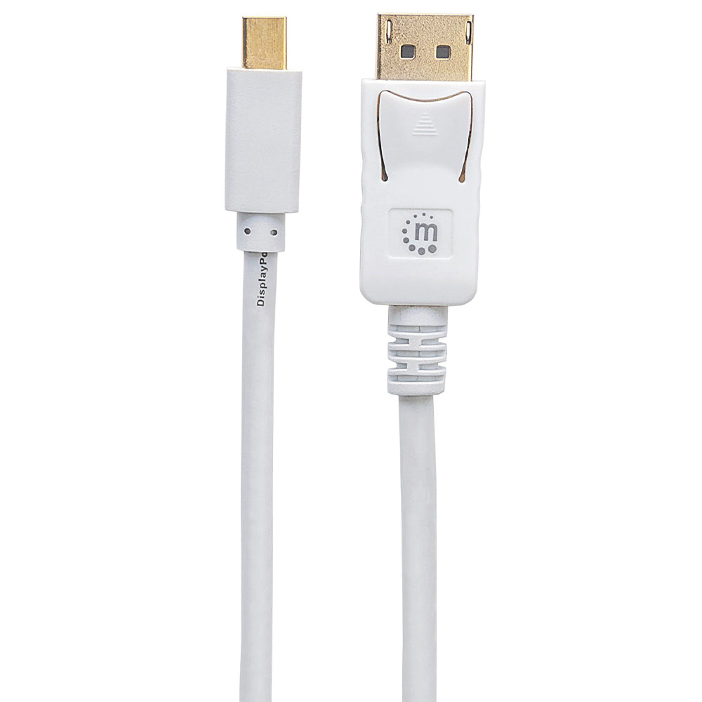 Cable DisplayPort Manhattan, Mini, 2.0m, Blanco