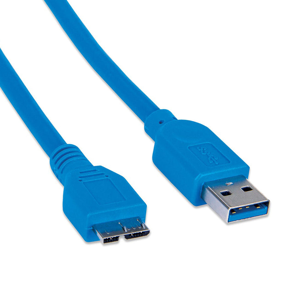 Cable USB 3.0 Manhattan A Macho a Micro B Macho 2m 5Gbps Azul