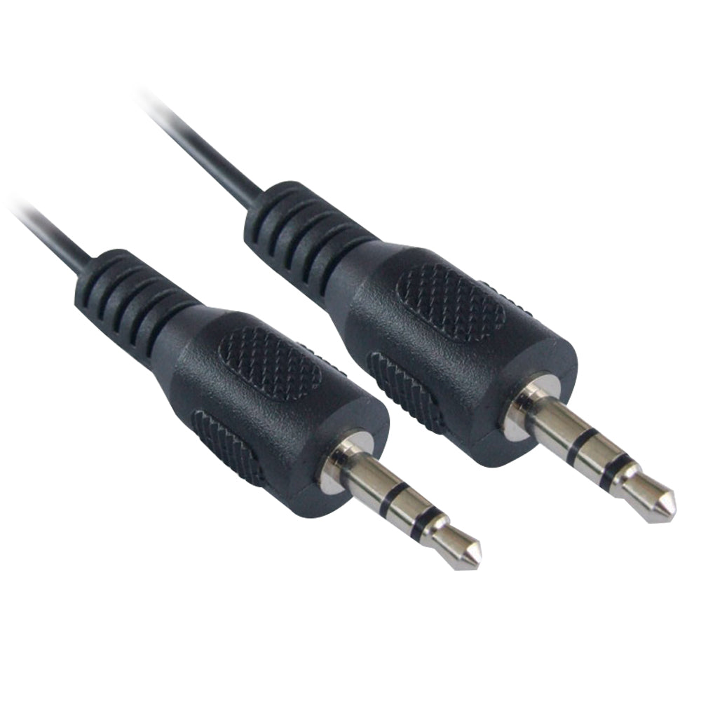 Cable de Audio Manhattan Estéreo 3.5mm M-M 1.8m Negro 334594, Conectores Dorados, Blindaje Magnético