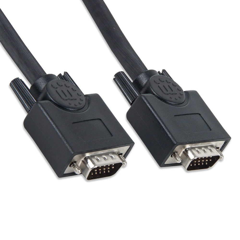 Cable VGA Manhattan 8mm HD15 Macho a HD15 Macho, 30.0 metros, Blindaje Triple