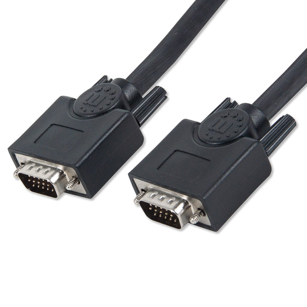 Cable VGA Manhattan 8mm HD15 Macho a HD15 Macho, 30.0 metros, Blindaje Triple