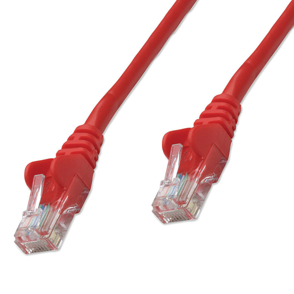 Cable Patch Intellinet RJ45 3.0m Cat6 UTP Rojo M-M, Velocidad 10.0F, Conector Macho-Macho