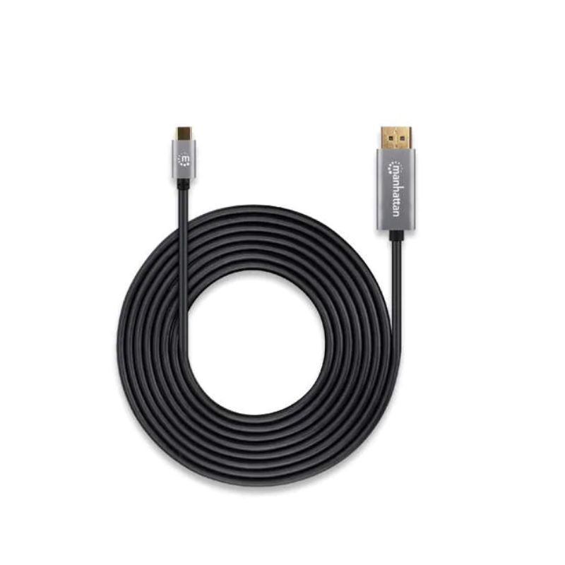 Cable USB C a DisplayPort M-M 3mts 8K60Hz Manhattan 354851