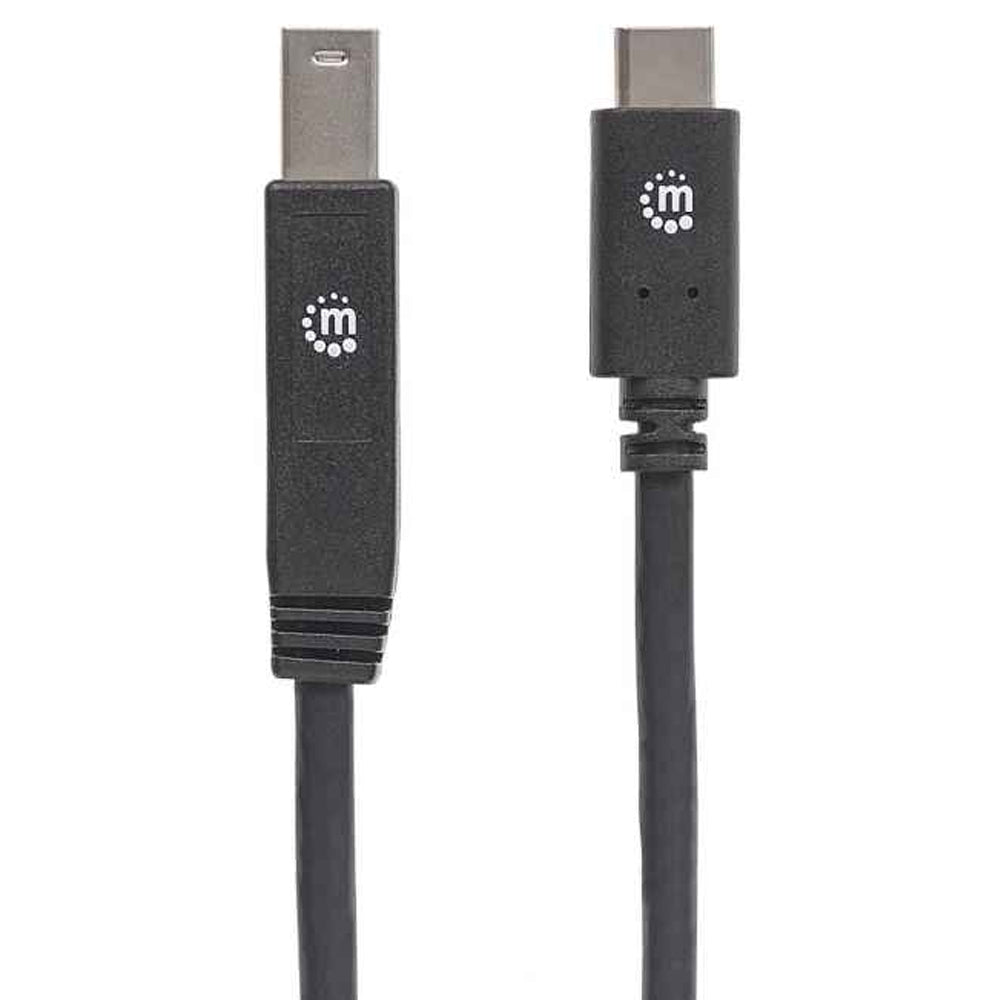 Cable USB Manhattan Tipo C M-B 2.0mts Negro V3.1Gen 1354998
