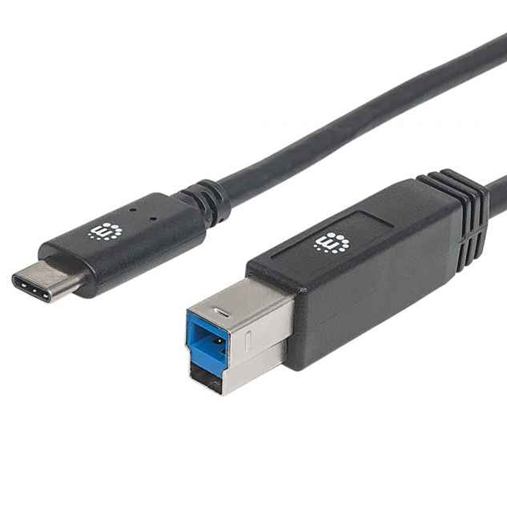 Cable USB Manhattan Tipo C M-B 2.0mts Negro V3.1Gen 1354998