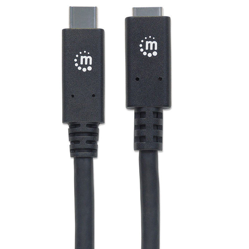 Cable USB-C V3.1 50cm Negro 10Gbps 5A Alta Velocidad Datos y Carga