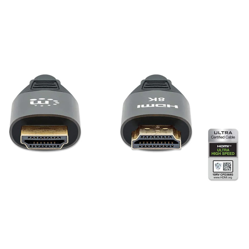 Cable HDMI Manhattan Textil M/M 3.0m 8K 60Hz 355957, 2.1, 3.0 metros, 8K