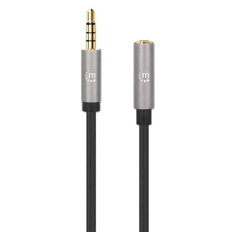 Cable de Audio Manhattan Estéreo 3.5mm Extensión M-H 1.0m 356022, Conector Macho-Hembra, 1 Metro