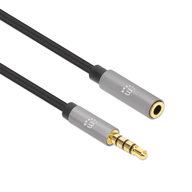 Cable de Audio Manhattan Estéreo 3.5mm Extensión M-H 1.0m 356022, Conector Macho-Hembra, 1 Metro
