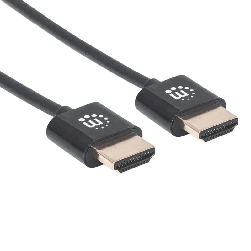 Cable HDMI Manhattan 1.8 mts 2.0 UltraDelgado Macho-M, 4K, 60Hz, 18 Gbps
