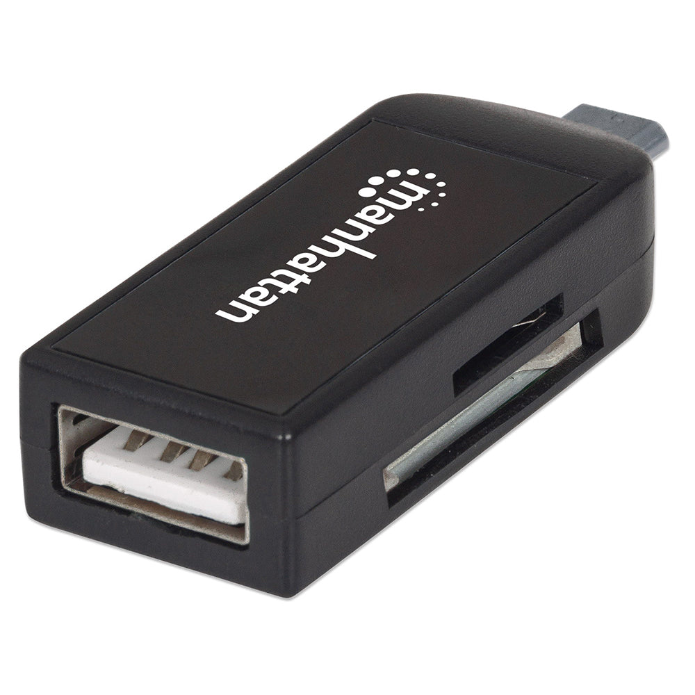 Lector de Tarjetas OTG Manhattan 24 en 1 USB para Smartphone y Tablet