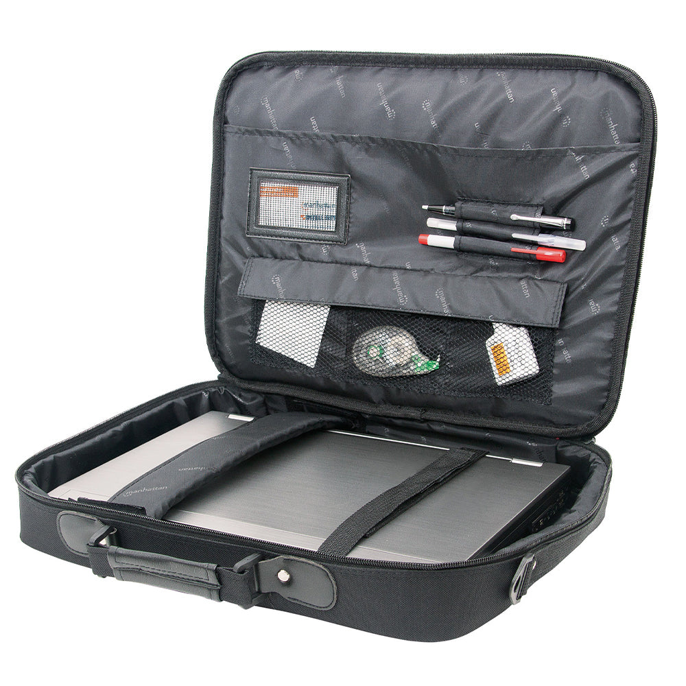 Maletín Manhattan Empire 421560 para Computadora Portátil 17", Resistente al Agua, Correa Ajustable