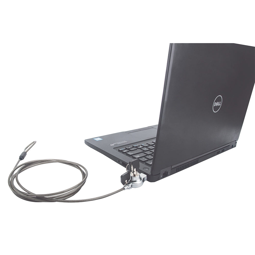 CANDADO MANHATTAN LAPTOP WEDGE N17 LLAVE 2MTS NEGRO 440295, 2 METROS, SEGURIDAD AVANZADA, COMPATIBLE CON LAPTOPS