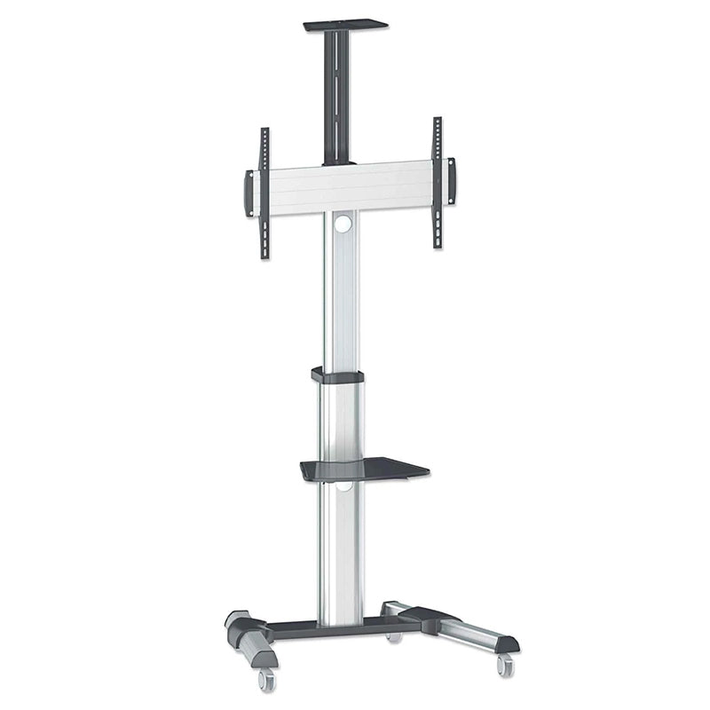 Soporte TV Manhattan Tipo Carro 50KG, 37 a 70 Pulgadas, 90 Grados, Negro