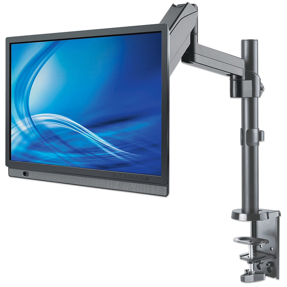 SOPORTE MANHATTAN P/ MONITOR GAS 17-32", AJUSTABLE ALTURA Y GIRO, VESA 75x75/100x100