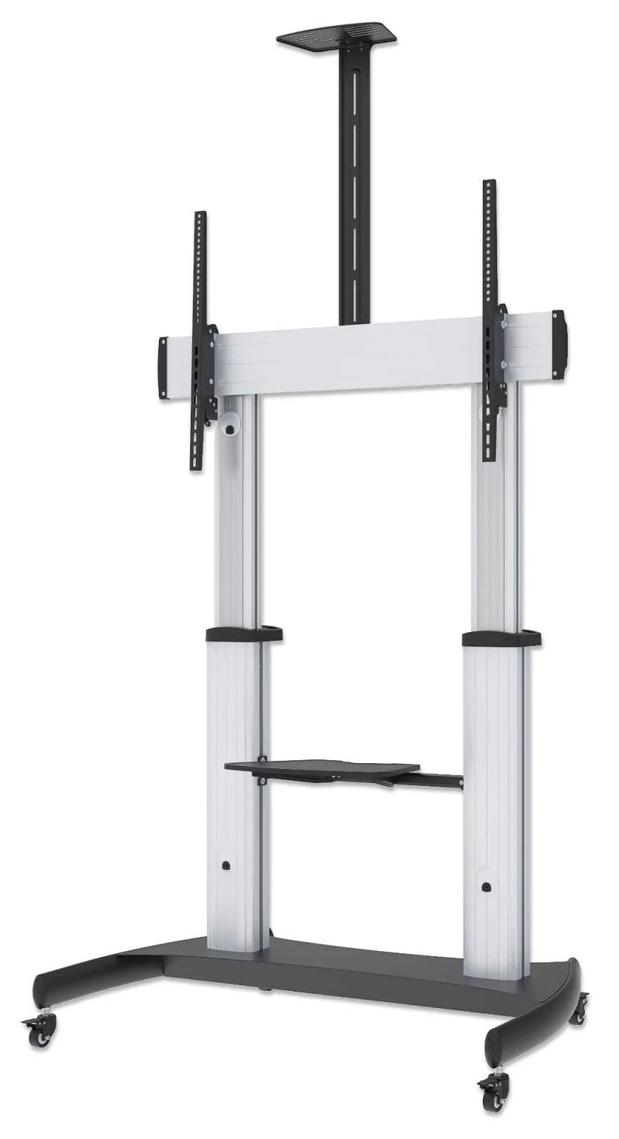 Soporte Manhattan TV Tipo Carro 100kg, Aluminio 60A100, Repisa 461672, Ajustable