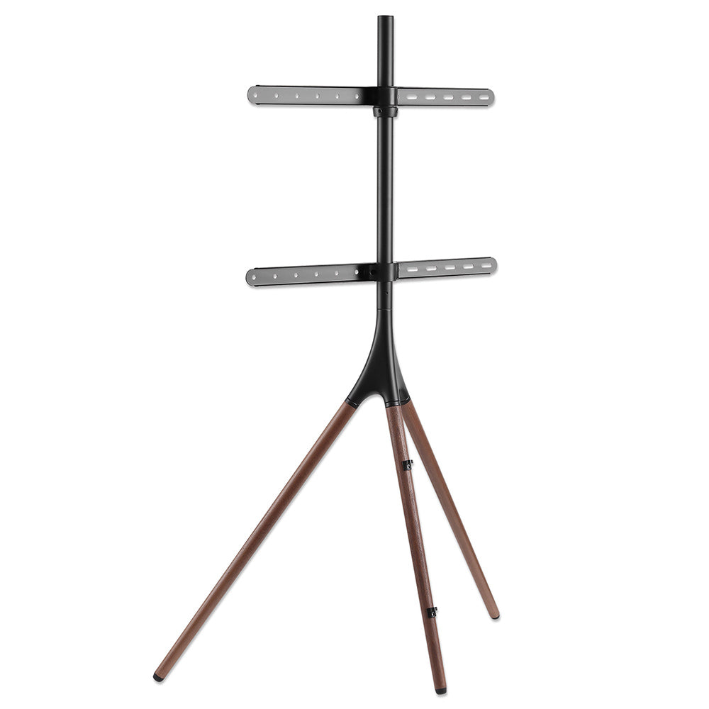 Soporte TV Manhattan Trípode 45A 65" 32KG Madera Nogal Aluminio Acero 461795