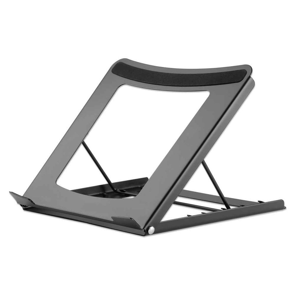 Soporte Ajustable Manhattan para Laptop y Tablet 10-15.6", Capacidad 5kg, Color Negro