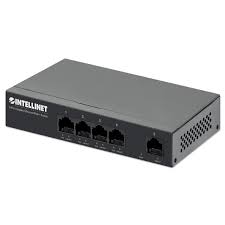 Switch PoE Intellinet Gigabit 5 Puertos (4 PoE) 40W, 30W por Puerto (561792)
