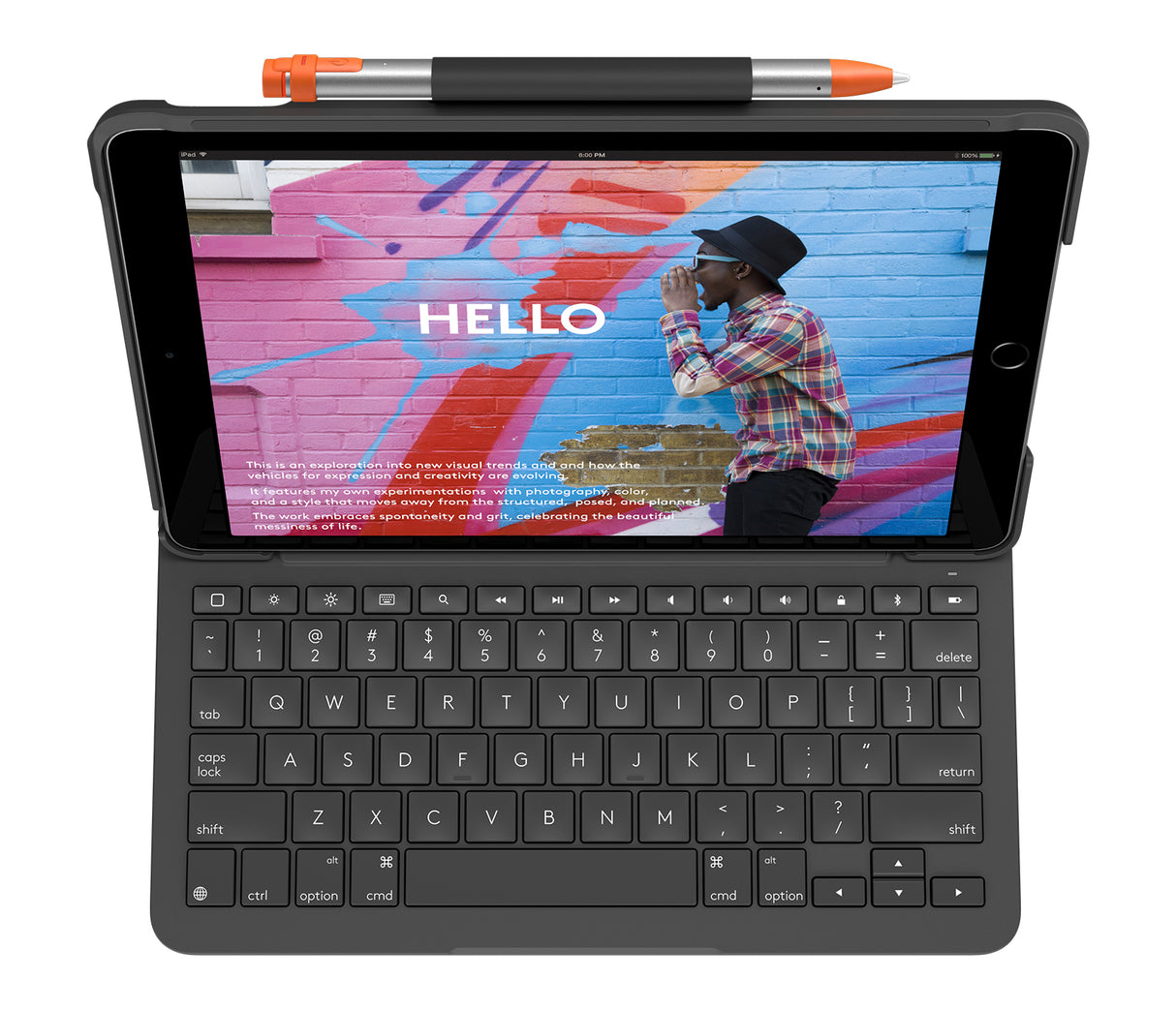Logitech Slim Folio Teclado Inglés Si Si 1,5 mm