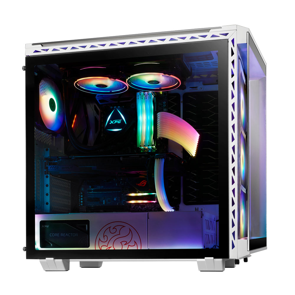 XPG BATTLECRUISER carcasas ordenador SPCC Midi Tower PC Negro, Blanco