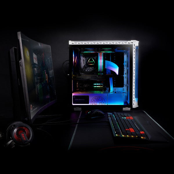 XPG BATTLECRUISER Torre Media Negra carcasas ordenador SPCC Midi Tower PC Negro