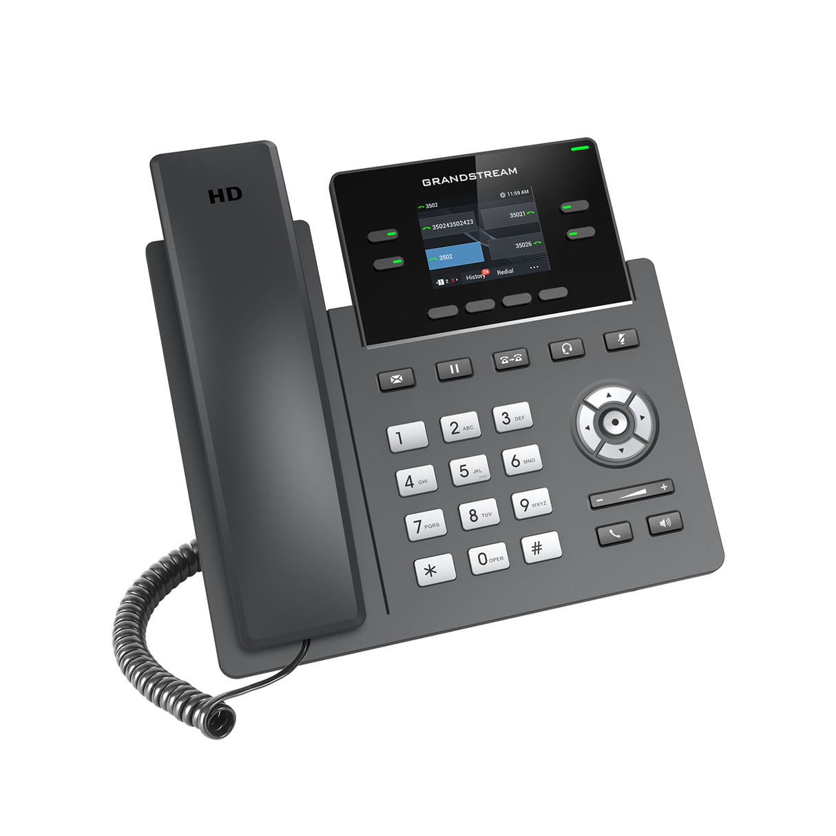 GRP2612W, Teléfono IP HD Carrier-Grade, 2 cuentas SIP, WiFi