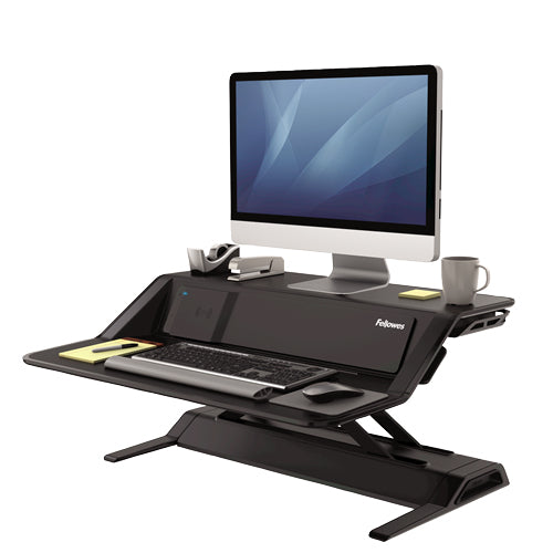 Fellowes Lotus estaciones de trabajo sentado o de pie Independiente Negro 2 15,8 kg