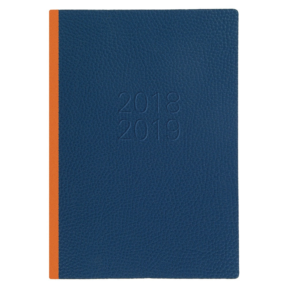 Letts Two Tone accademica A5 settimanale Blu & Arancio cuaderno y block