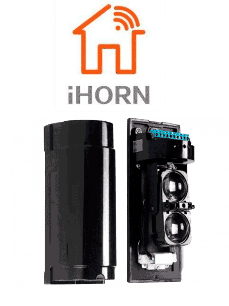 Detector de Doble Haz IHORN ABT60 / 60 Mts Distancia / Respuesta 50mS / 12 VDC / Compatible IHORN / RISCO / DSC / BOSCH