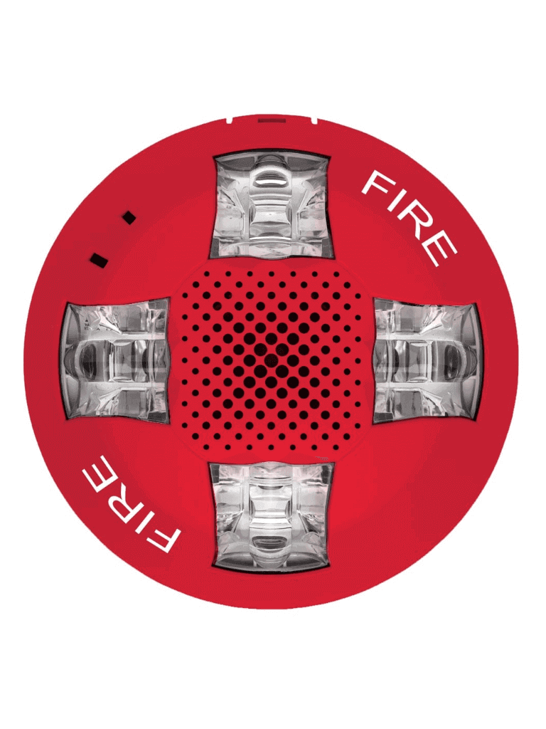 Sirena Estroboscópica de Techo Kidde F-EGCAVRF, 15-115 DC, Roja